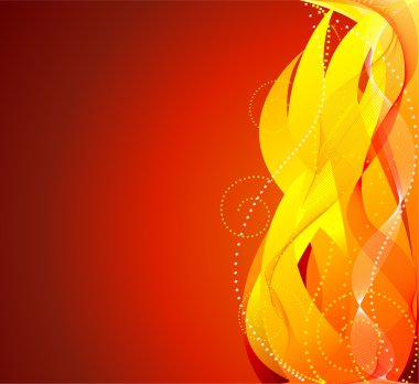 Fire background vector clipart