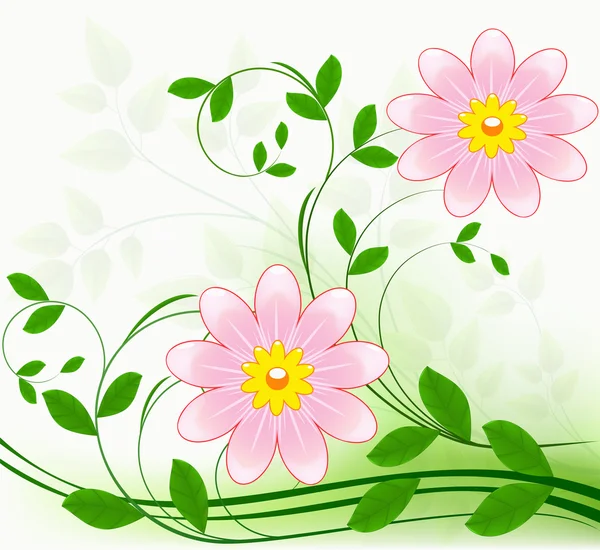 Floral φόντο διάνυσμα — Διανυσματικό Αρχείο