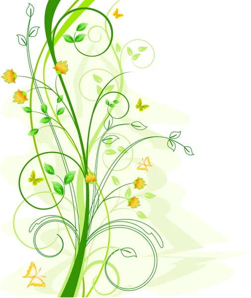 Vector de fondo floral — Archivo Imágenes Vectoriales