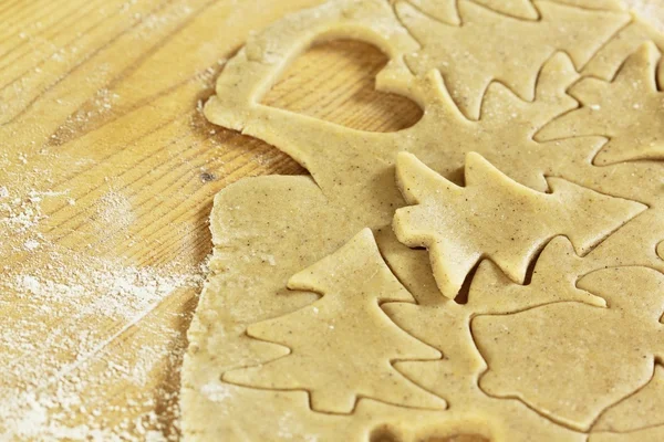 Baking Christmas cookies — Stock fotografie
