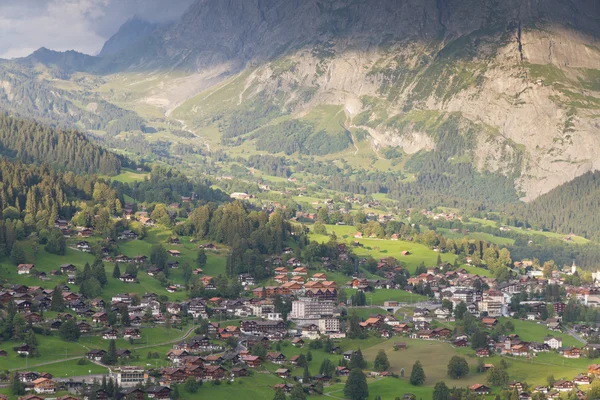 Γκρίντεουαλντ με βουνό eiger, Ελβετία — Φωτογραφία Αρχείου
