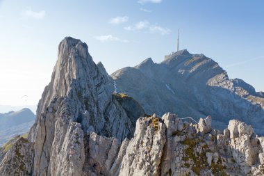 Hiking path over ridges to Säntis