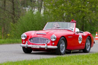 eski model araba austin healey 3000 mk1 1960