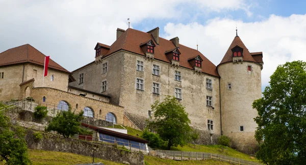 Gruyere slott, Schweiz — Stockfoto