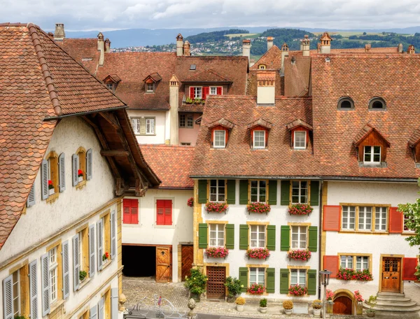 Oude stad murten, Zwitserland — Stockfoto
