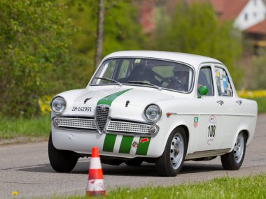 Vintage yarış araba alfa romeo giulietta ti 1961