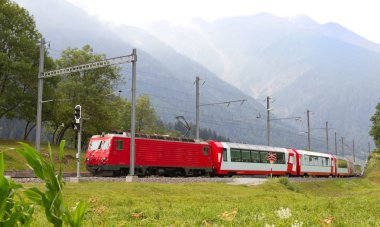 Glacier express train, Switzerland clipart