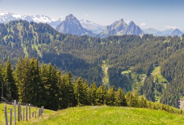 Alpine mountain landscape, Switzerland clipart