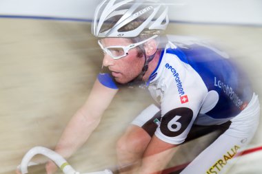 Indoor track bike race at Sixday-Nights Zürich 2011 clipart