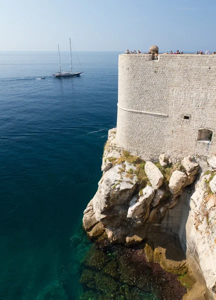 Hradby Dubrovníku, croata — Stock fotografie