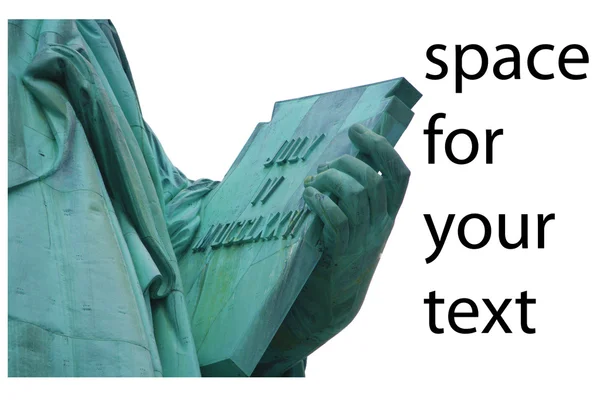 Szabadság-szobor elszigetelt tabletta Jogdíjmentes Stock Fotók