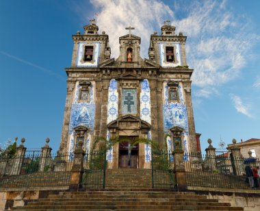 Porto: Church of Santo Ildefonso with tiles , azulejos clipart