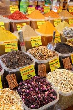 Istanbul spice market clipart