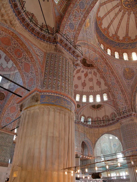 Interior da mesquita azul — Fotografia de Stock