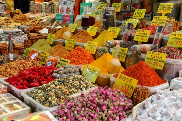 Istanbul spice trhu — Stock fotografie