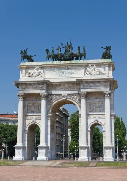 Arco triunfal de Milão — Fotografia de Stock