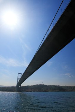 Supension bridge near Istanbul clipart