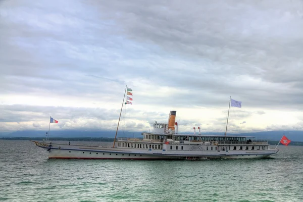 Steamnboat of lake Geneva — Stock Photo, Image