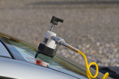 Repair crack in windshield clipart