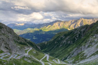 Gotthard mountain pass, Switzerland clipart