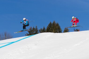 skicross yarış wordcup İsviçre