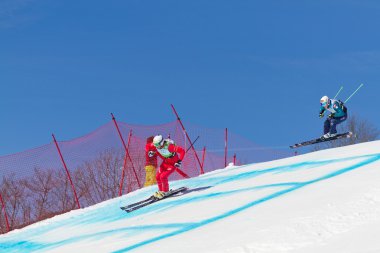 skicross yarış wordcup İsviçre