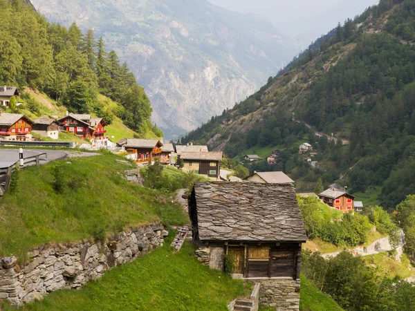 Dorf saas balen, Schweiz — Stockfoto