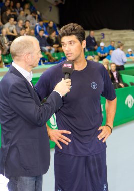 Mark Philippoussis (r.) at Zurich Open 2012 clipart