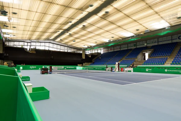Saalsporthalle przygotowany do Zurychu Otwórz 2012 — Zdjęcie stockowe