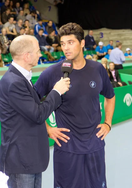 Mark Philippoussis (r.) at Zurich Open 2012 — Stock Photo, Image