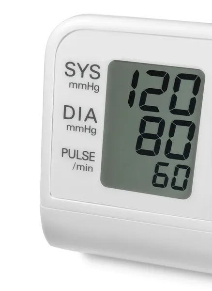 Digitale bloeddruk, pols tonometer, beeldscherm weergeven — Stockfoto