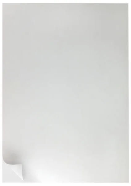 stock image White Page Curl Background Isolated On white