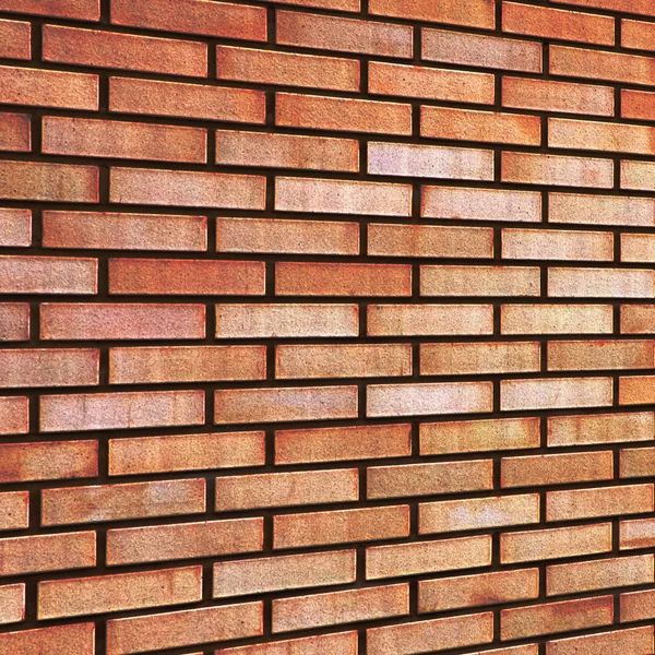 Grunge Vermelho amarelo bege tan fino tijolo parede textura fundo — Fotografia de Stock