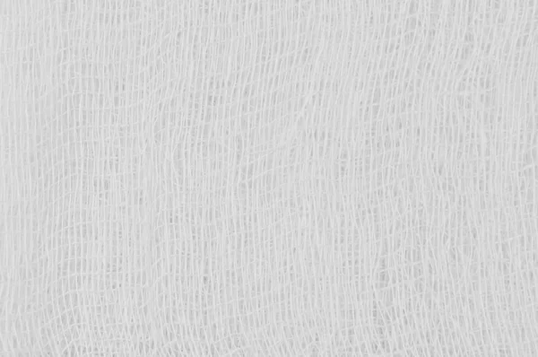 Texture blanche de gaze de bandage médical, fond texturé abstrait — Photo