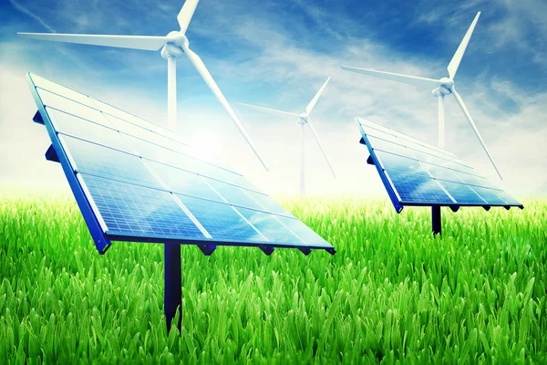Impianto di energia verde — Foto Stock