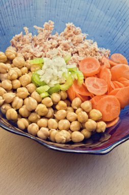 Chickpeas salad clipart