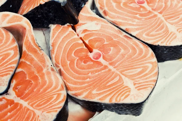 stock image Chopped salmon