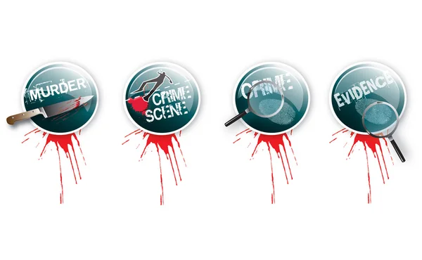 Crime Buttons 2 — Stock Photo, Image