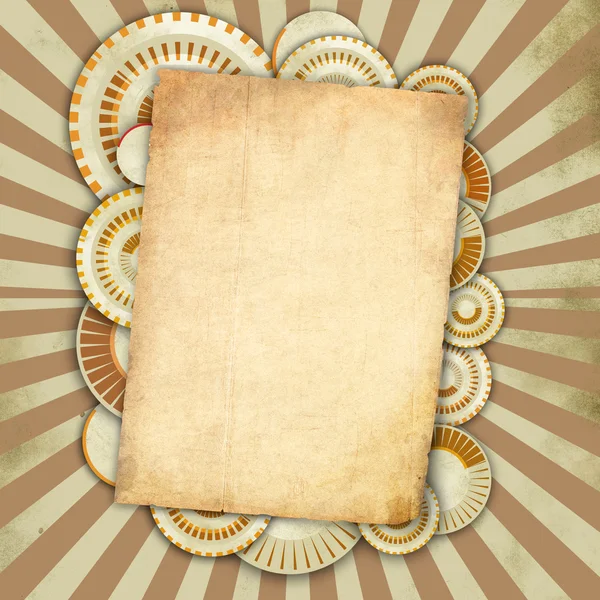 Vintage background with old paper — Stock Photo, Image
