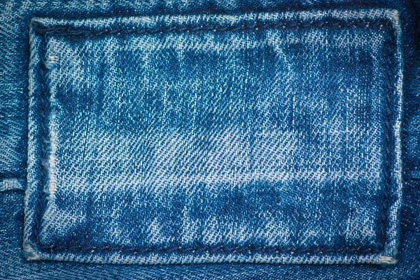 Boş jeans etiket — Stok fotoğraf