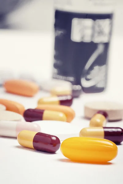 Various pills background — Stock Photo, Image