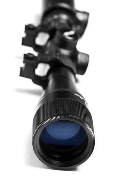 stock image Hunting rifle with scope isolated