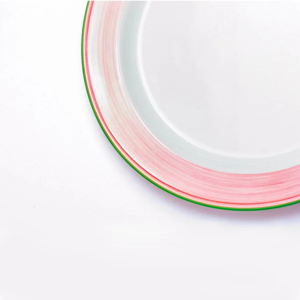 고립 된 간단한 백색 접시 — 스톡 사진
