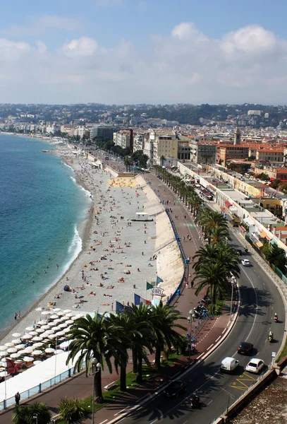 Costa em Nice França Fotos De Bancos De Imagens