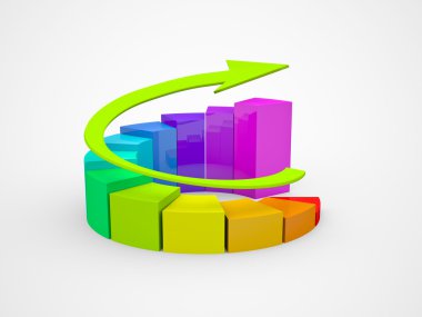 İş Finans şeması, bar, grafik diyagramı