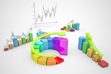 İş Finans şeması, bar, grafik diyagramı