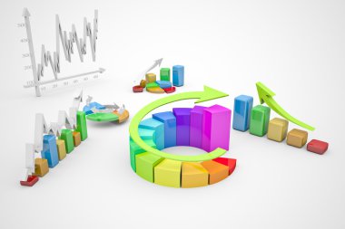 İş Finans şeması, bar, grafik diyagramı