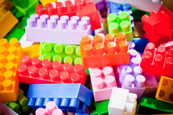 Stock image Plastic toy bricks