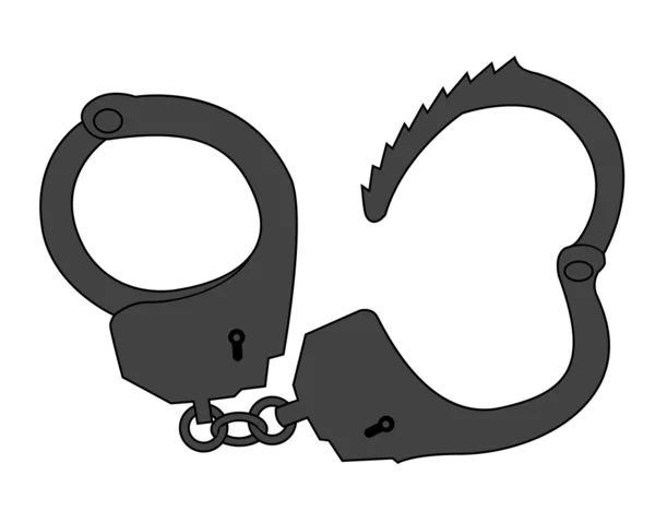Полиция в наручниках — стоковый вектор