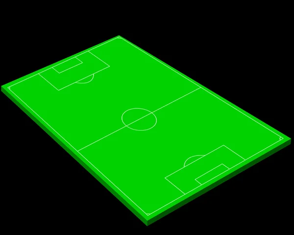 Diseño de un campo de fútbol — Vector de stock